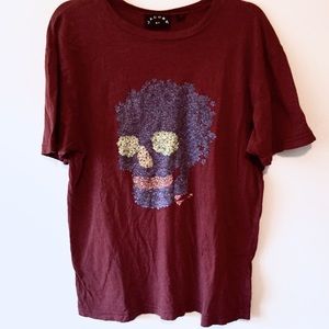 JACOBS BY MARC JACOBS SKULL FLOWER T-SHIRT